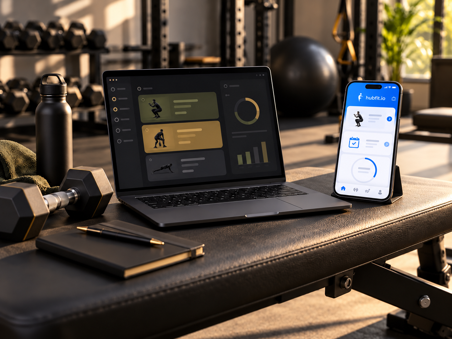 Strength training with dumbbells